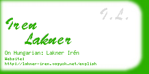 iren lakner business card